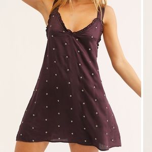 NWT Free People Dreaming of You Slip Dress, black